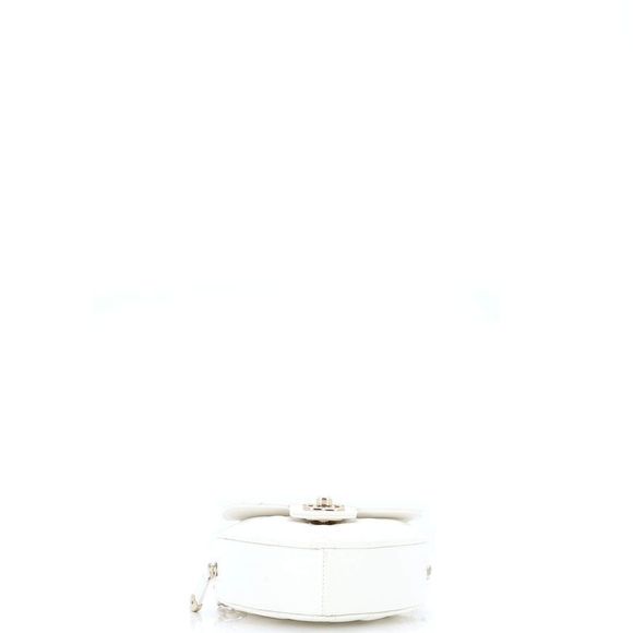 Chanel CC in Love Heart Clutch with Chain Quilted Lambskin White - Picture 5 of 10